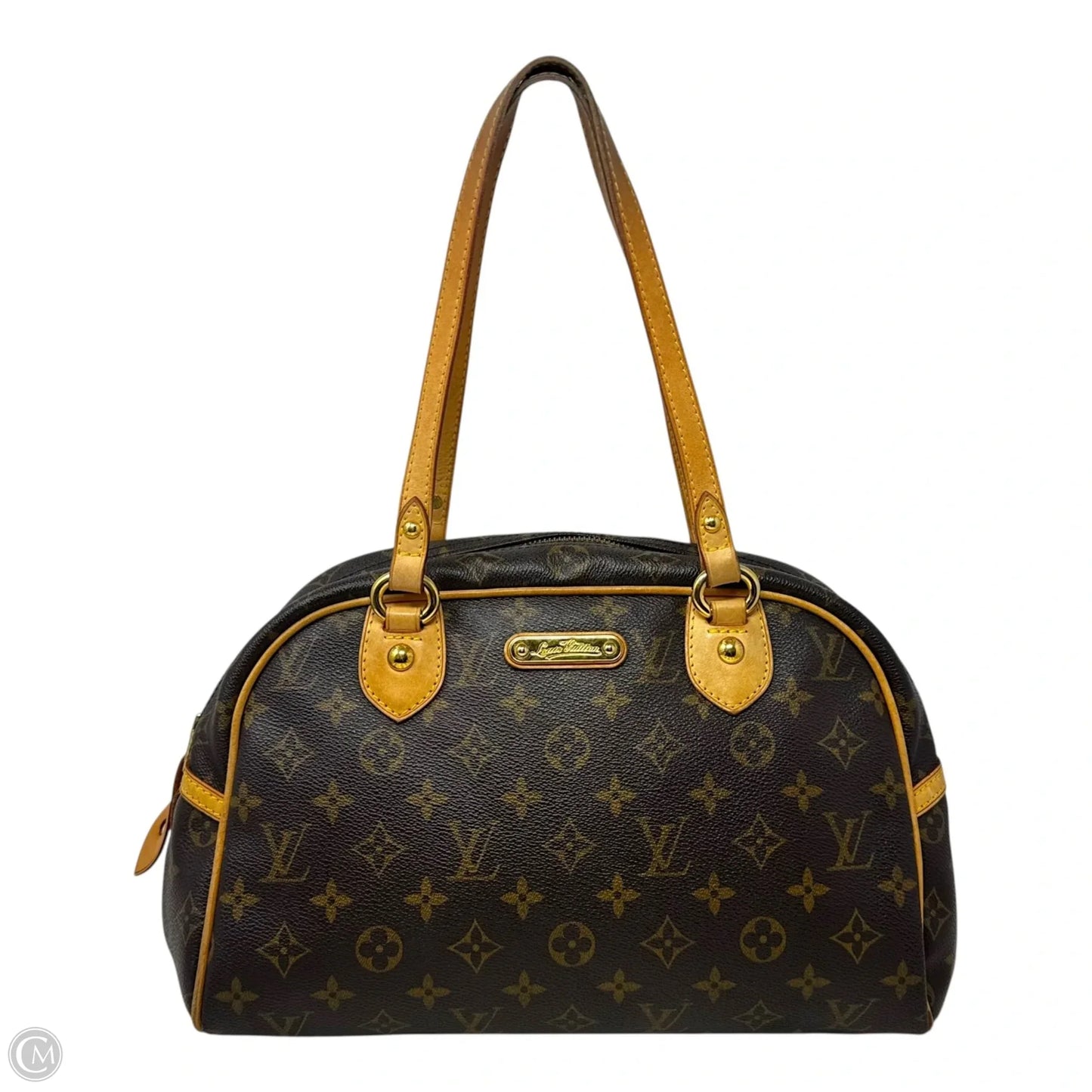 Montorgueil PM 2009 Monogram Shoulder Handbag Luxury Designer By Louis Vuitton, Size: Medium
