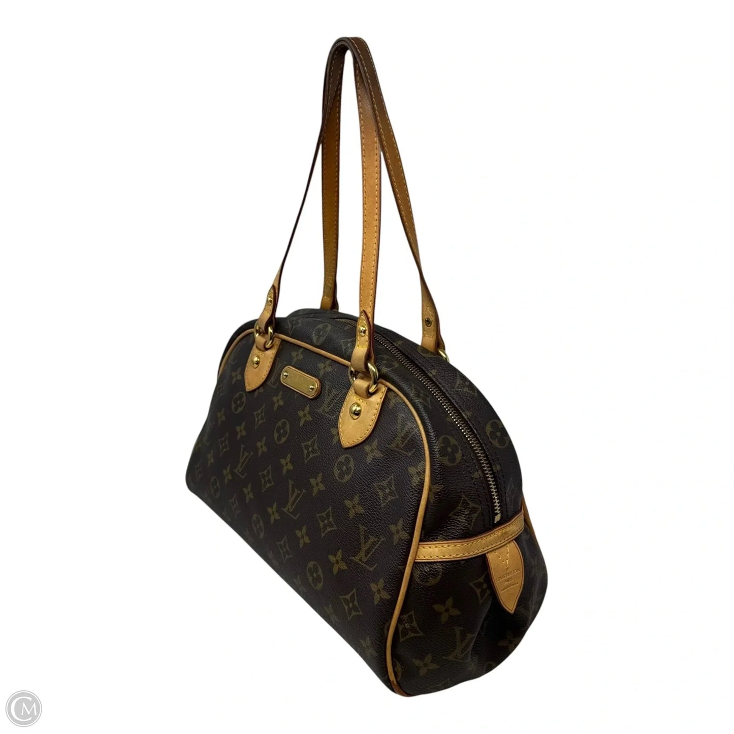 Montorgueil PM 2009 Monogram Shoulder Handbag Luxury Designer By Louis Vuitton, Size: Medium