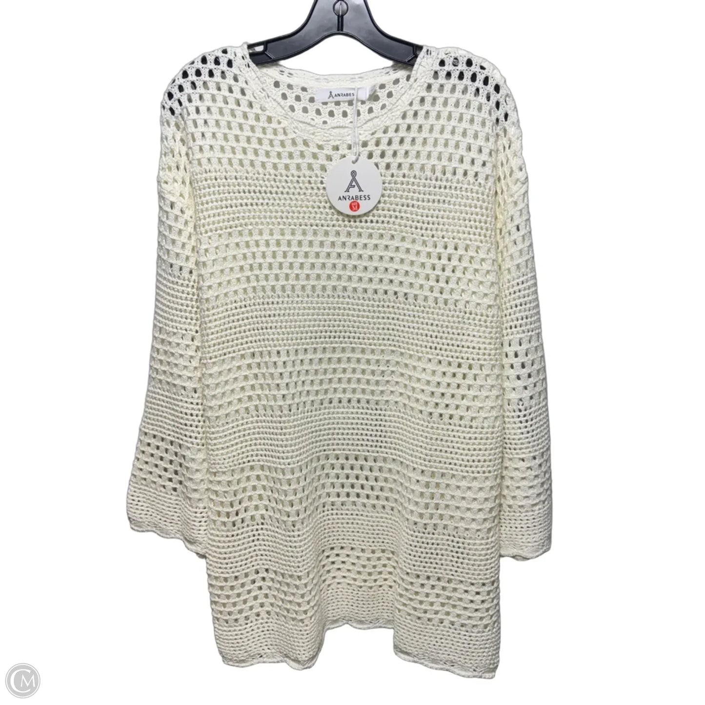 Open Knit Sweater By Anrabess In Cream, Size: M