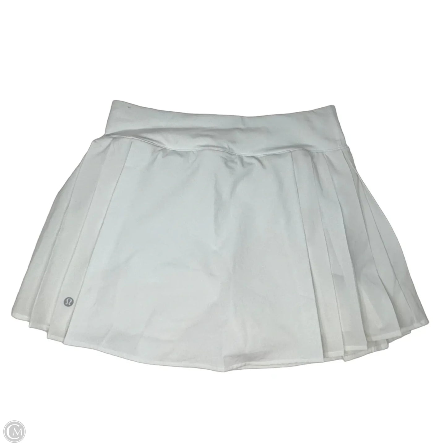 Side-Pleat HR Tennis Athletic Skort By Lululemon In White, Size: 4