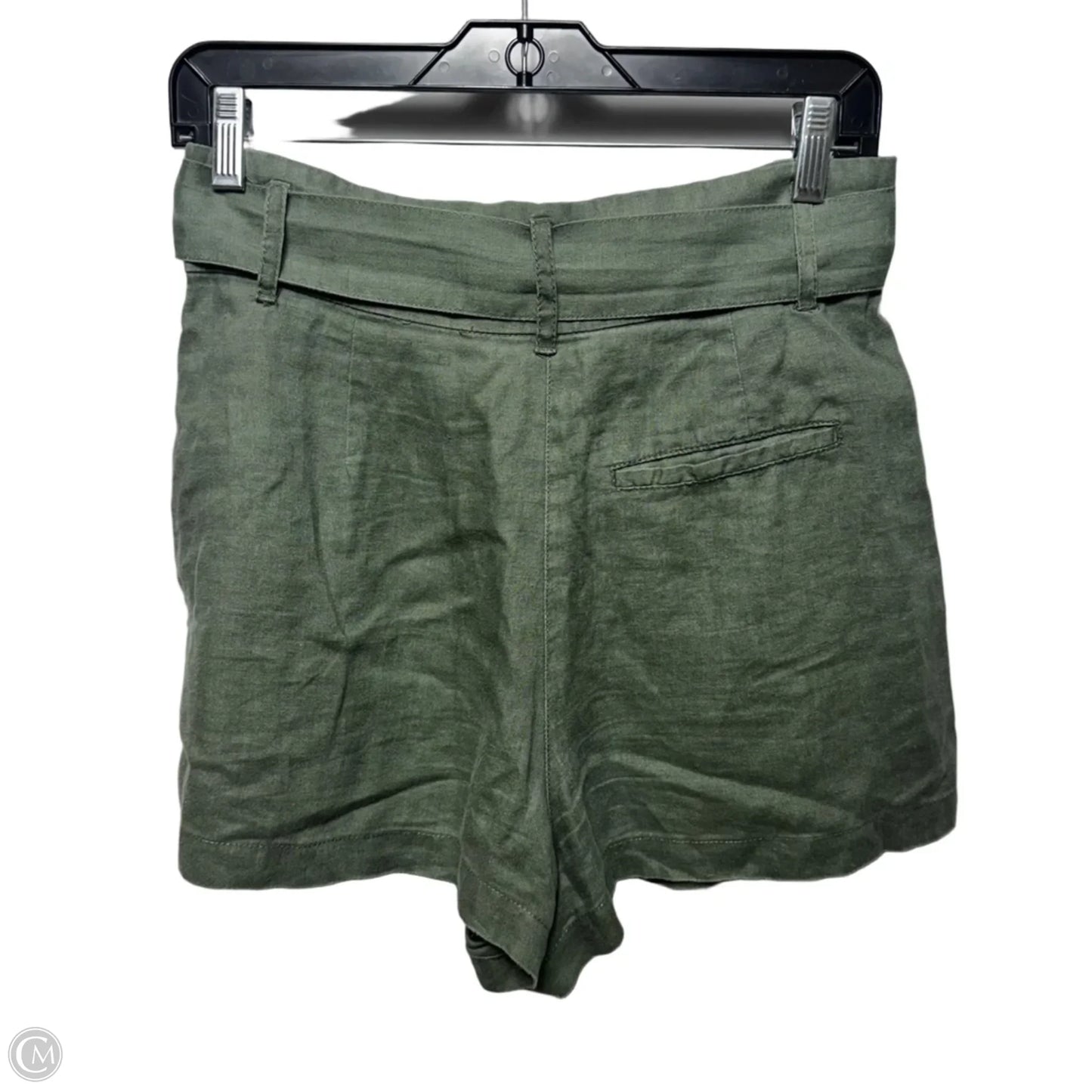 Linen Belted Shorts By Artisan Ny In Green, Size: 4