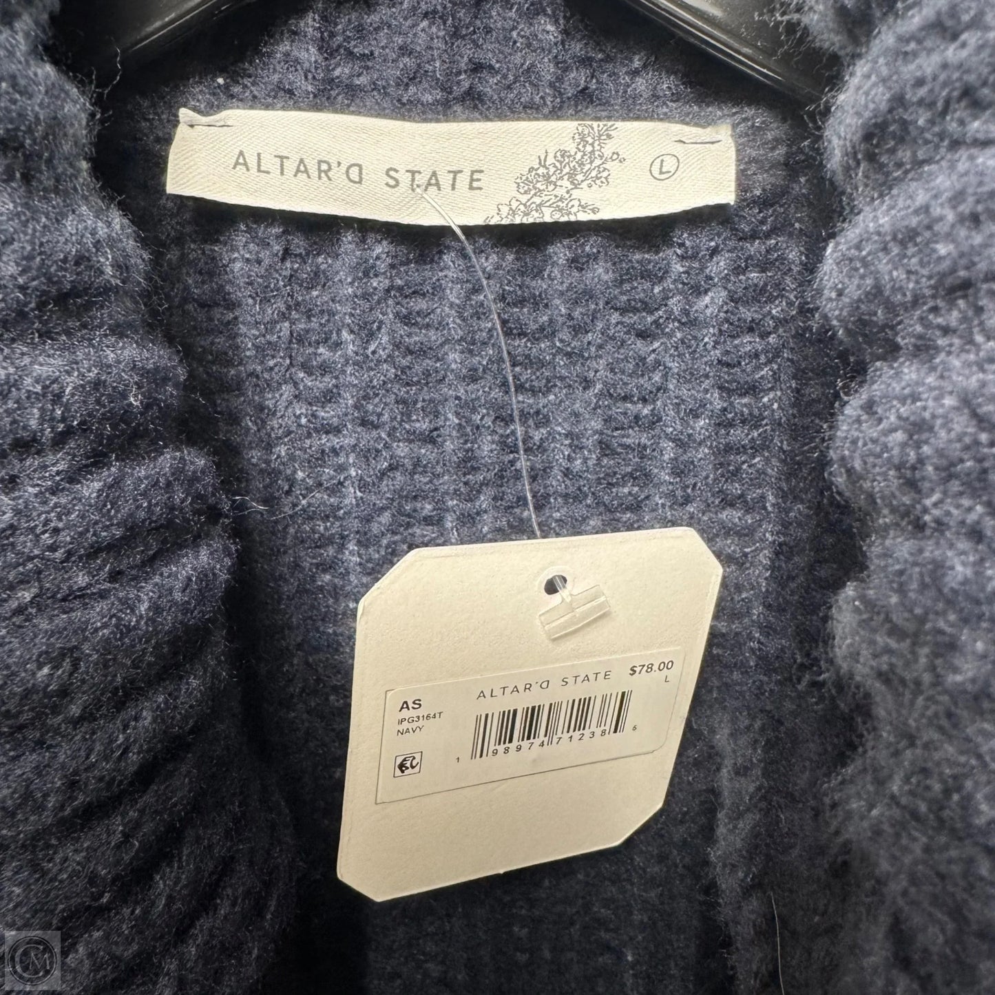 Sweater Cardigan By Altard State In Navy, Size: L