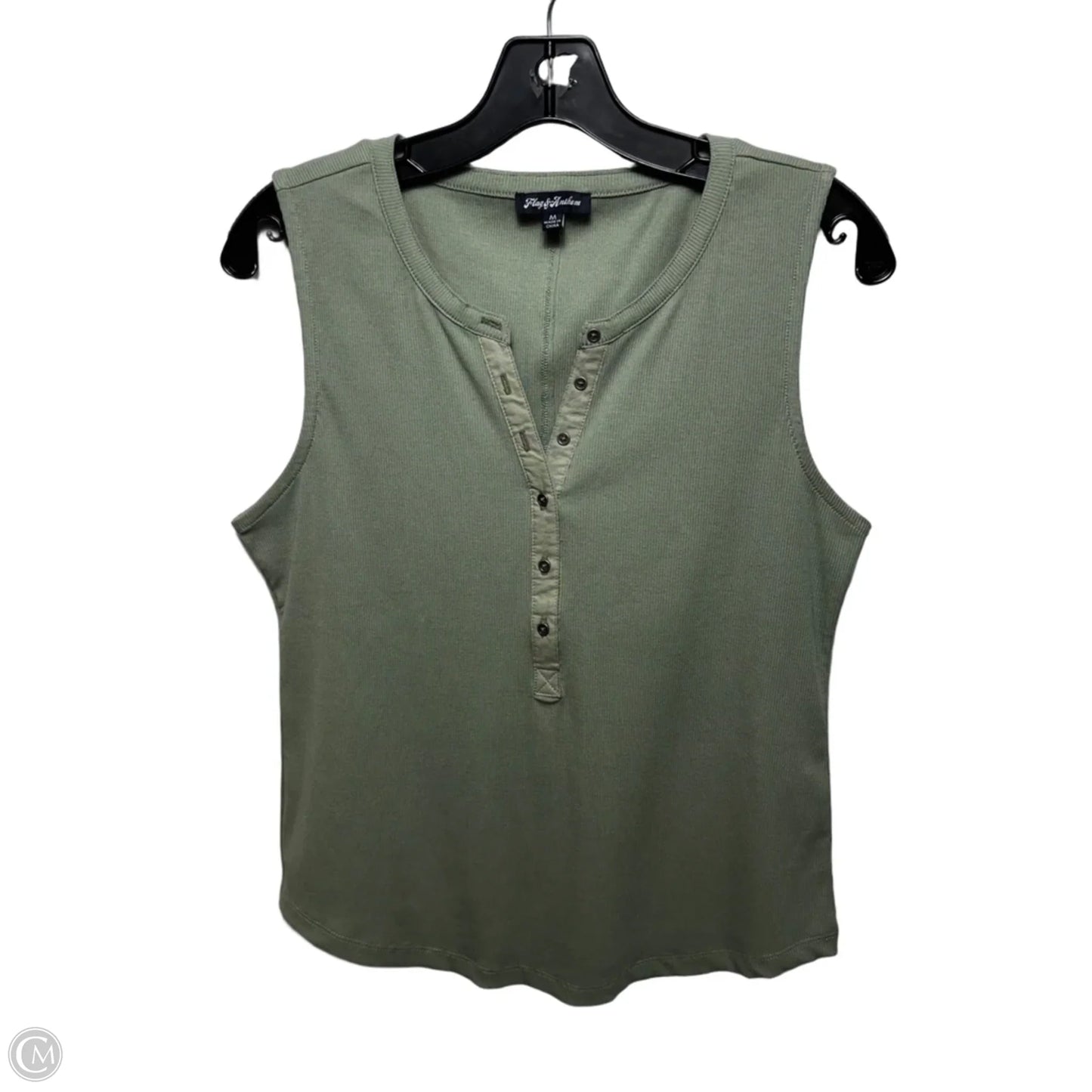 Tank Top By Flag & Anthem In Green, Size: M