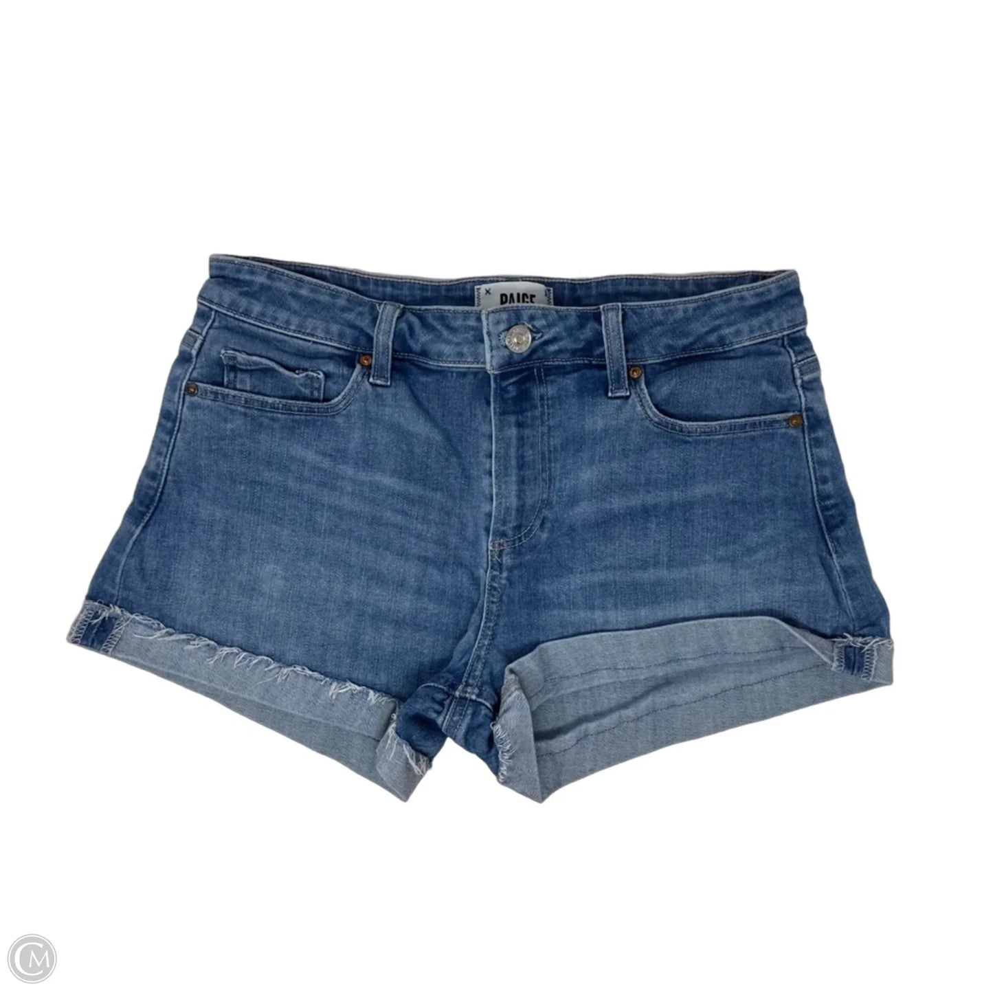 Jimmy Jimmy Shorts By Paige In Blue Denim, Size: 6/28