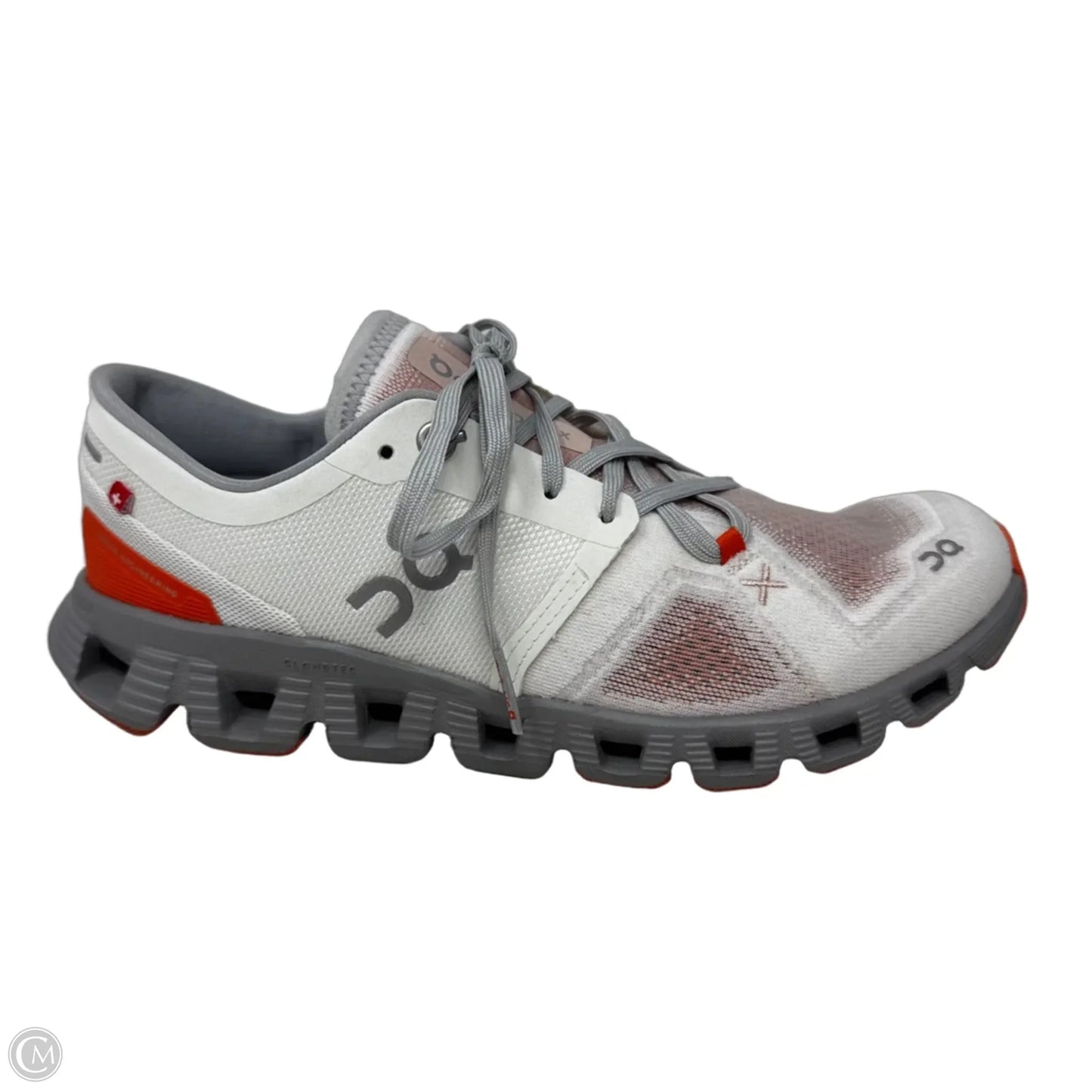 CloudX Shoes Athletic By On In Orange & White, Size: 7.5