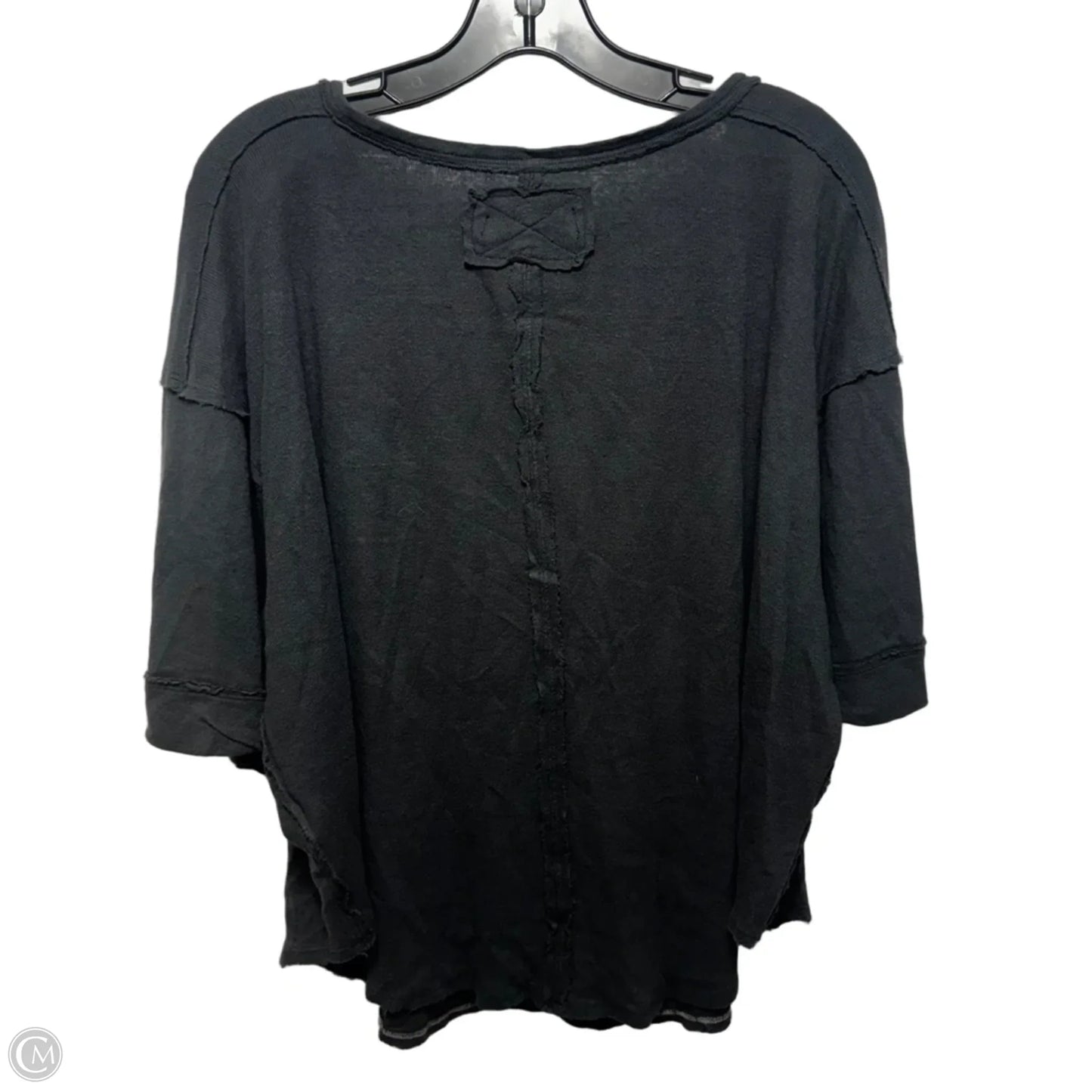 Ribbed Top Short Sleeve By We The Free In Black, Size: Xl