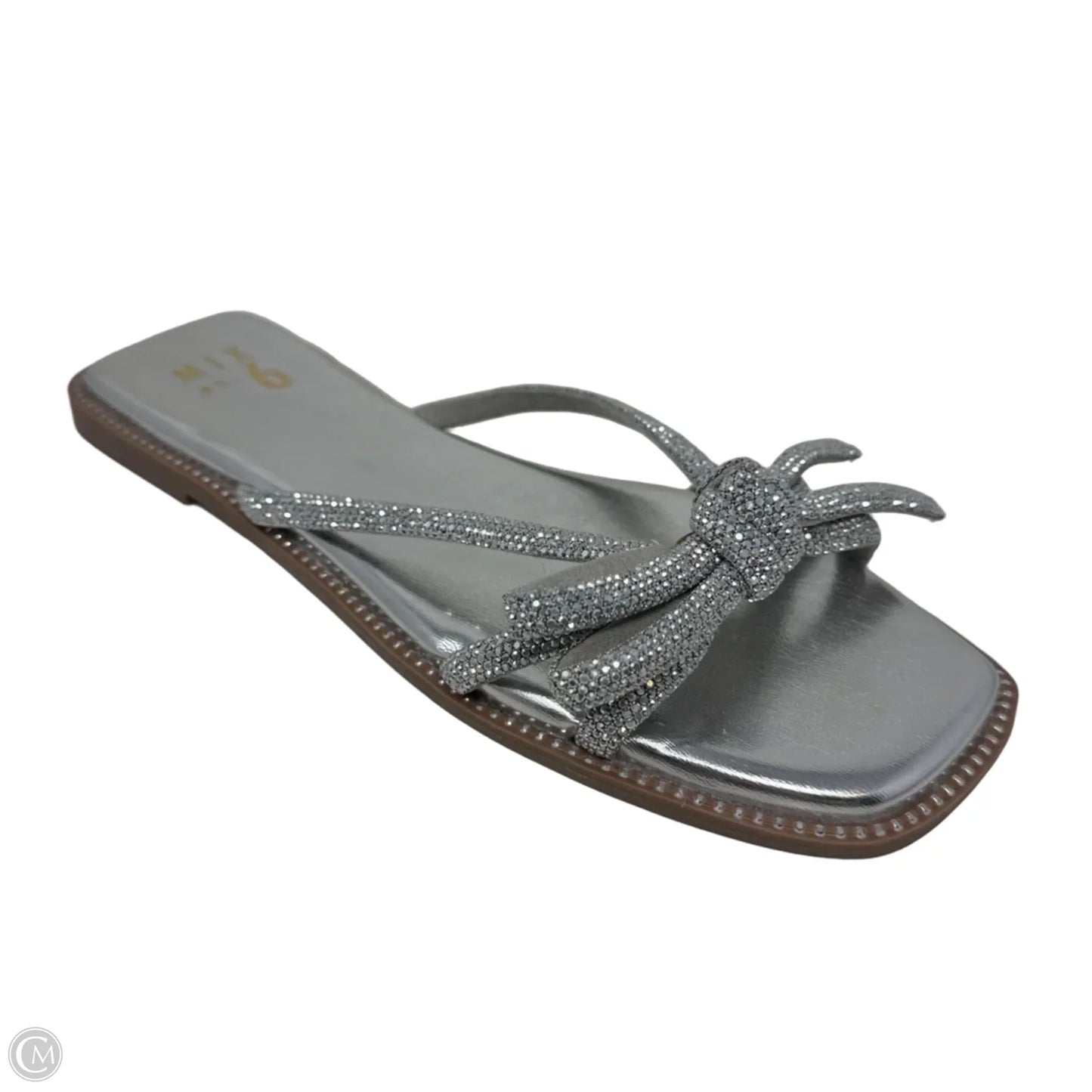 Sandals Flats By Mix No 6 In Silver, Size: 9