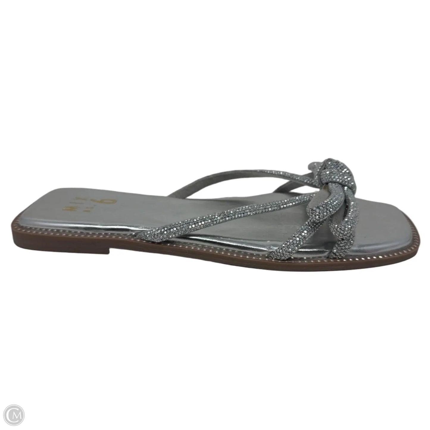 Sandals Flats By Mix No 6 In Silver, Size: 9