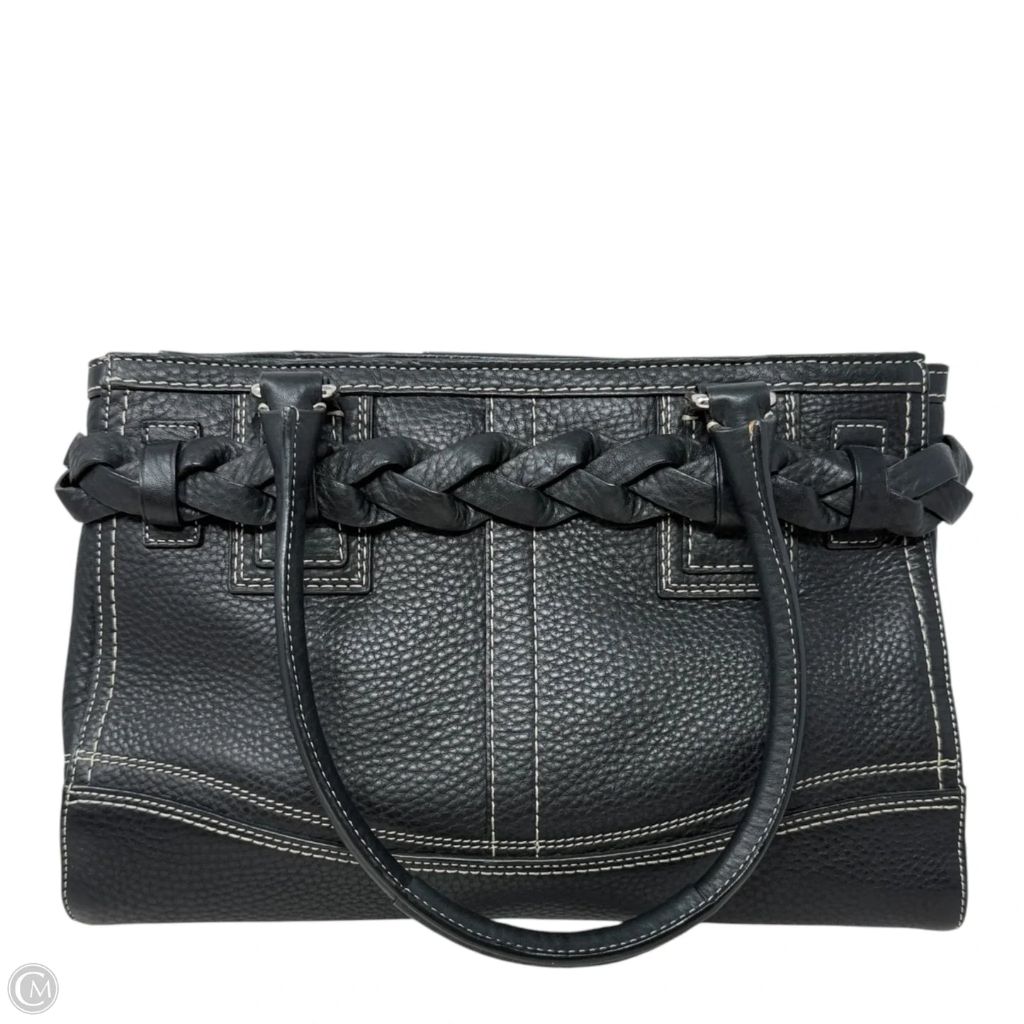 Hamptons Pebbled Leather Carryall Designer By Coach, Size: Medium
