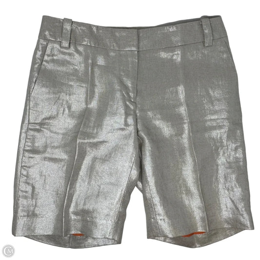 The City Fit Linen Shorts By J. Crew In Gold, Size: 6