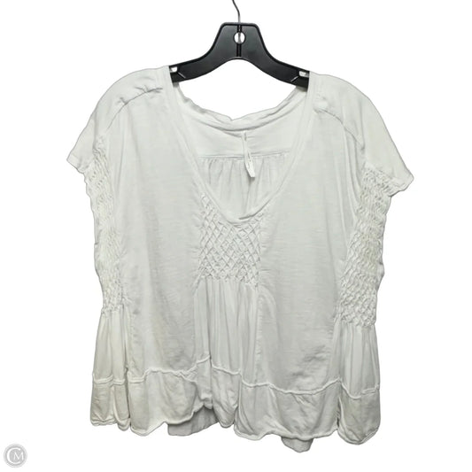 Top Sleeveless By Anthropologie In White, Size: XL