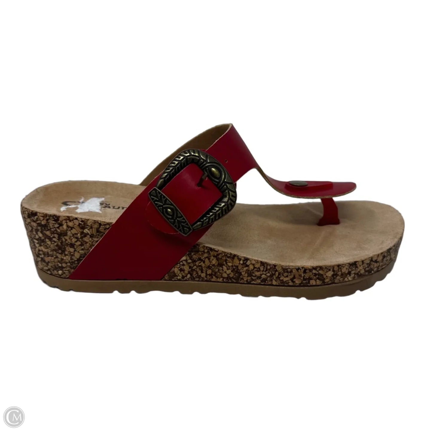 Cork Wedges Sandals By Chinese Laundry In Red, Size: 6