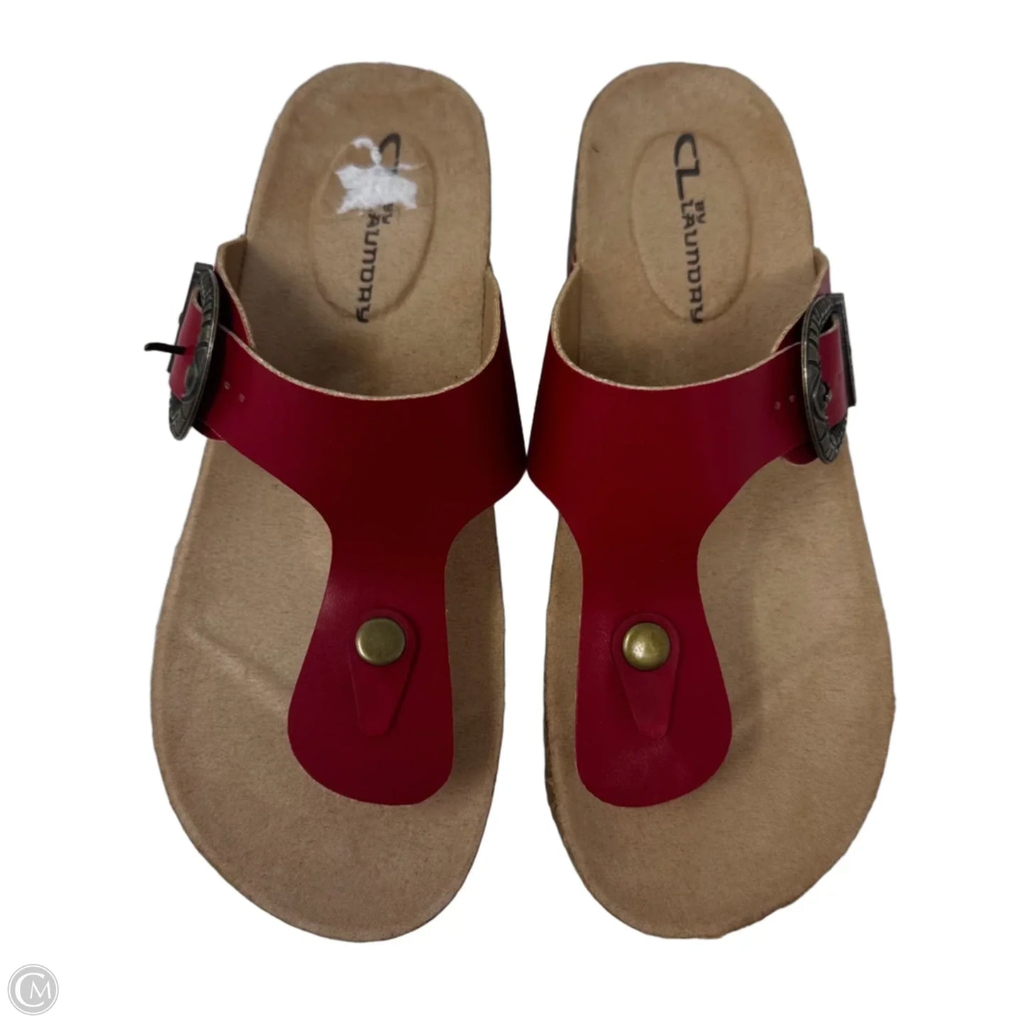 Cork Wedges Sandals By Chinese Laundry In Red, Size: 6