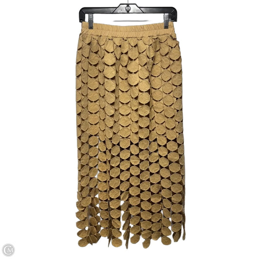 Hollow Out Maxi Skirt By Cicy Bell In Tan, Size: S