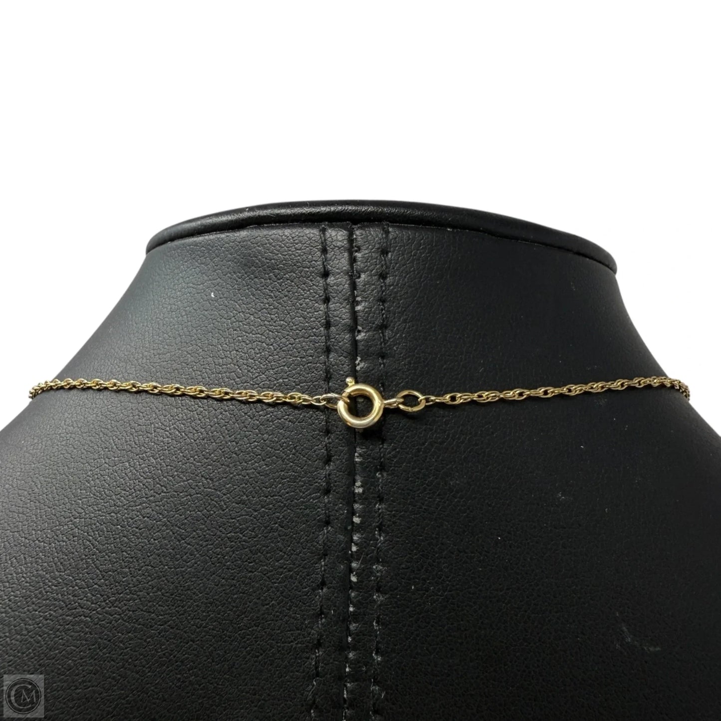 Gold Over Sterling Silver & Faceted Smoky Quartz Heart Pendant On 12K Gold Fine Rope Chain Necklace