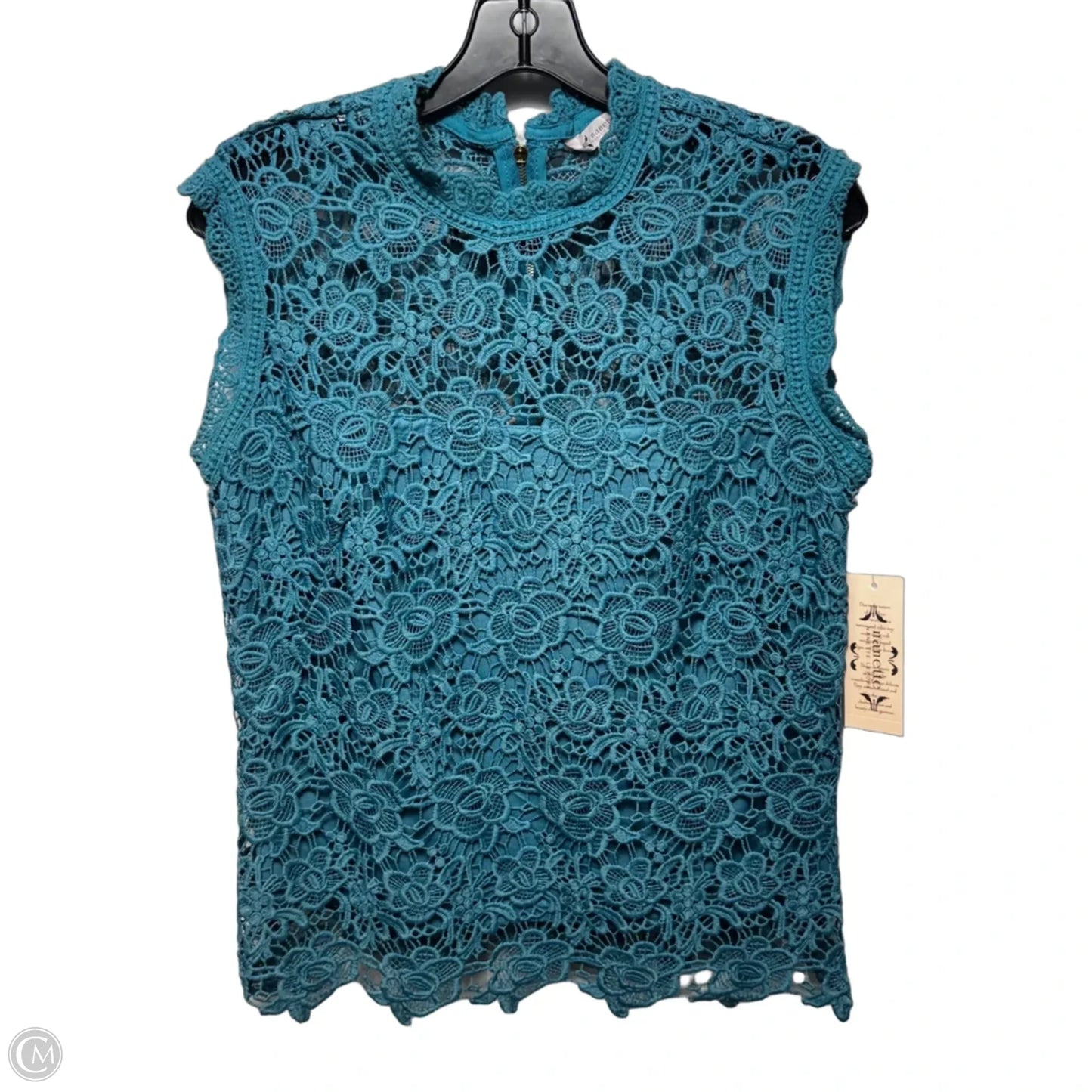 Lace Top Sleeveless By Nanette By Nanette Lepore In Blue, Size: S