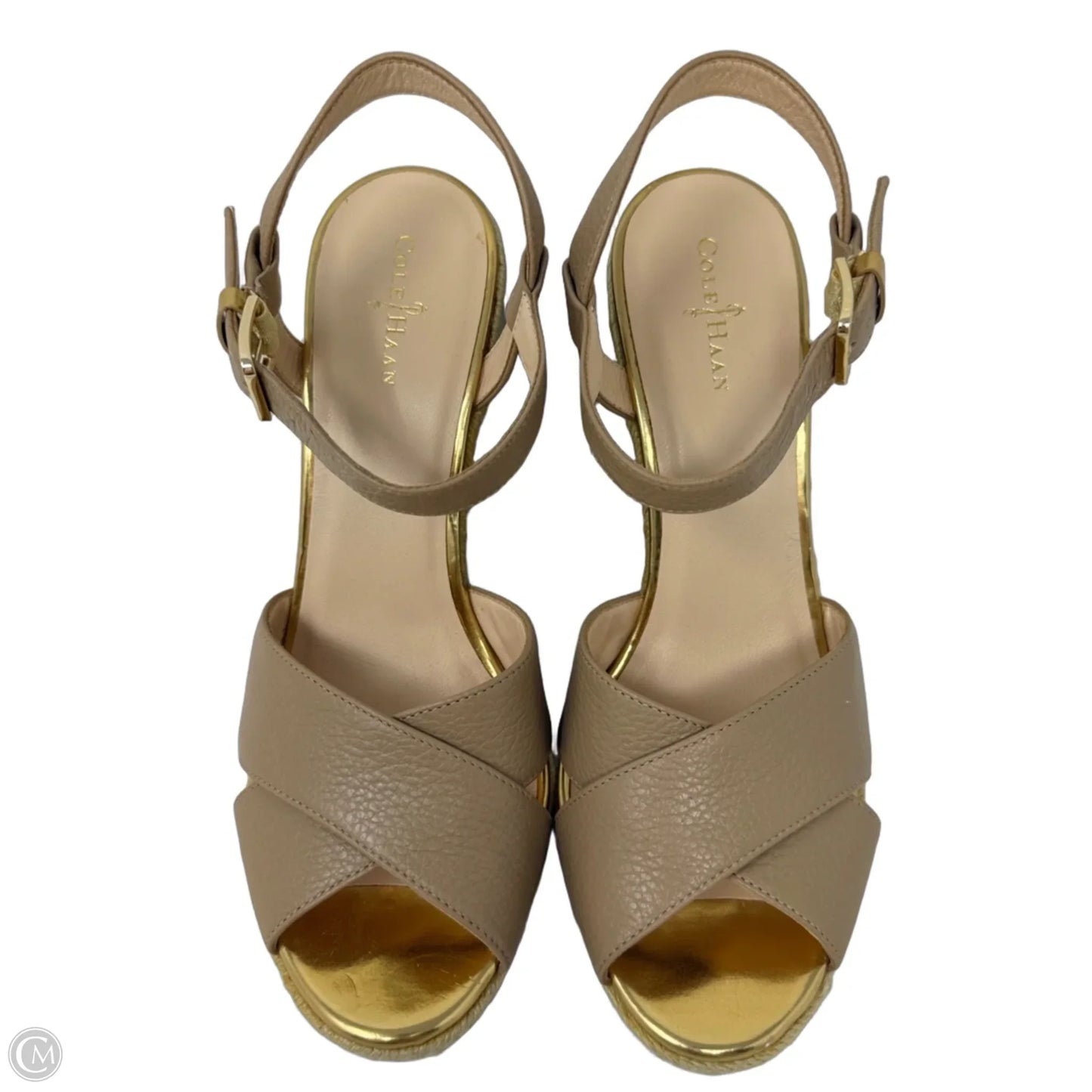 Hart Wedge Espadrille Sandals By Cole-Haan In Tan, Size: 8.5