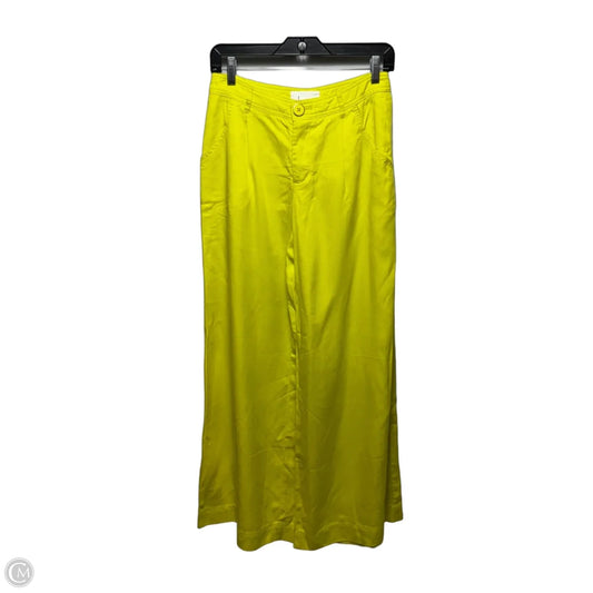 Pants Wide Leg By Anthropologie In Yellow, Size: 0