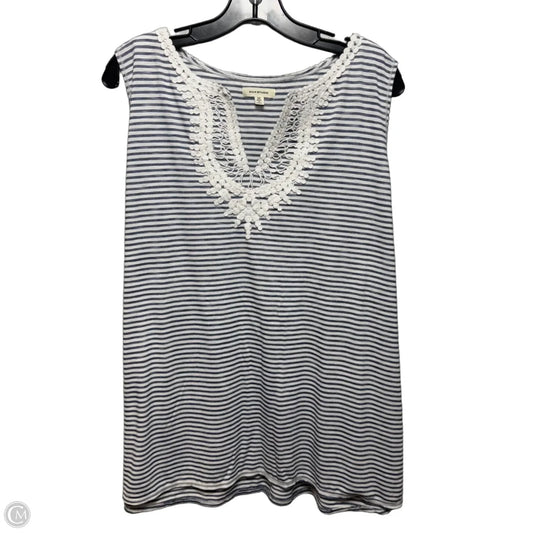 Top Sleeveless By Max Studio In Striped Pattern, Size: 2x