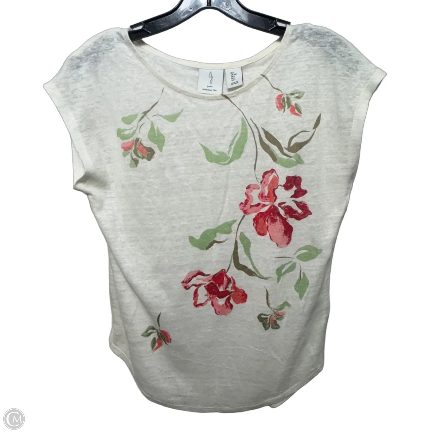 Linen Top Sleeveless By Joie In Floral Print, Size: S