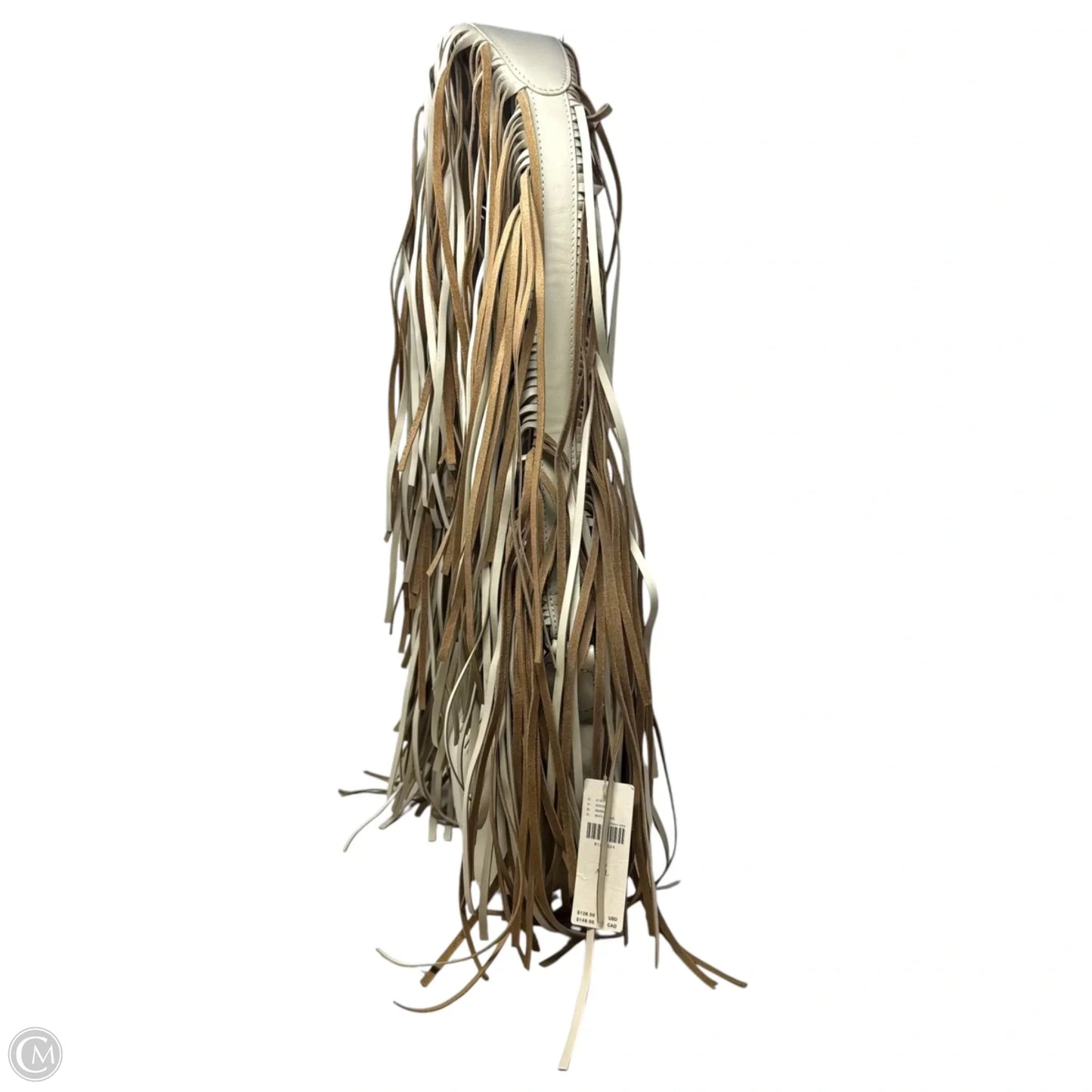 Cascade Fringe Handbag Leather By Anthropologie, Size: Medium