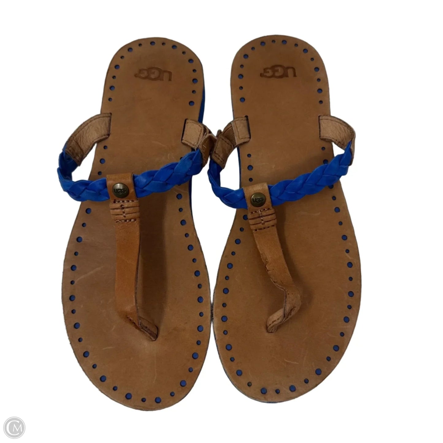 Braided Sandals Designer By Ugg In Tan, Size: 8