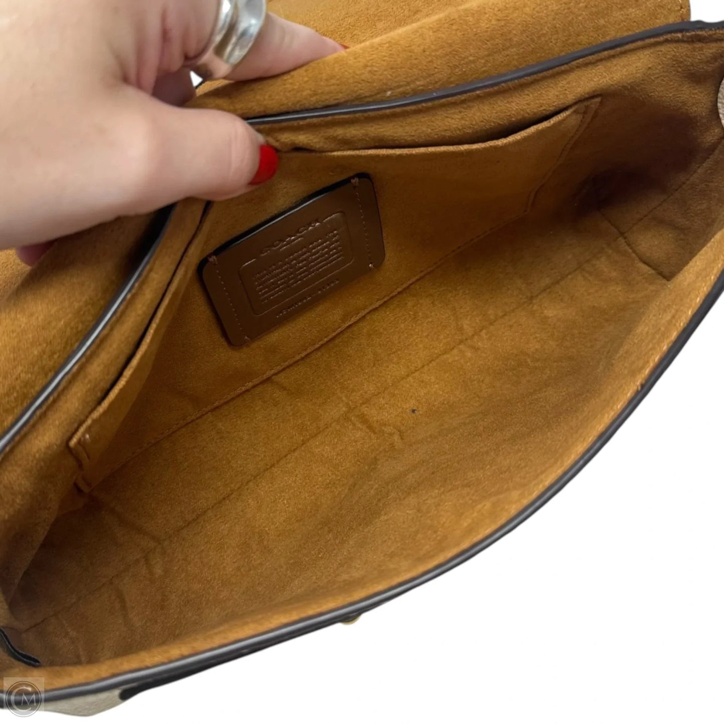 Jade Handbag Designer By Coach, Size: Medium