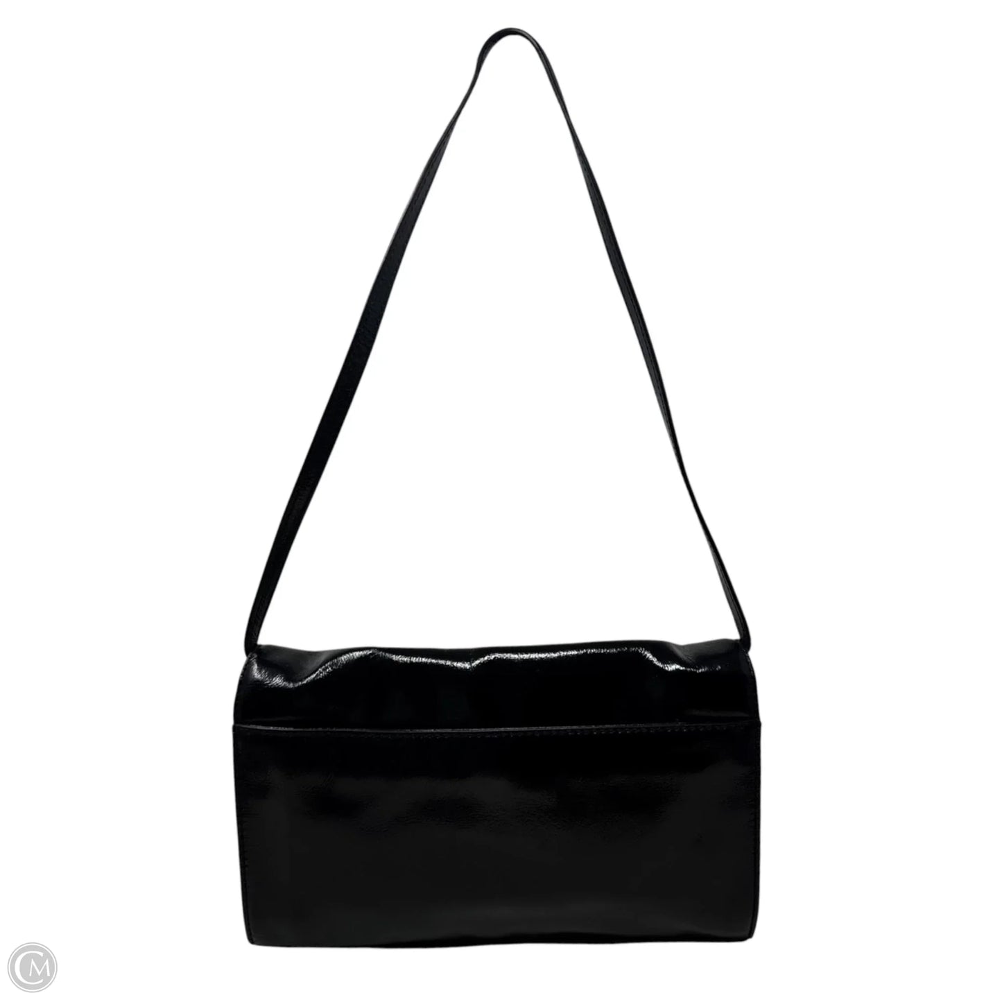 Patent Flap Shoulder Handbag Leather By Michael By Michael Kors, Size: Medium