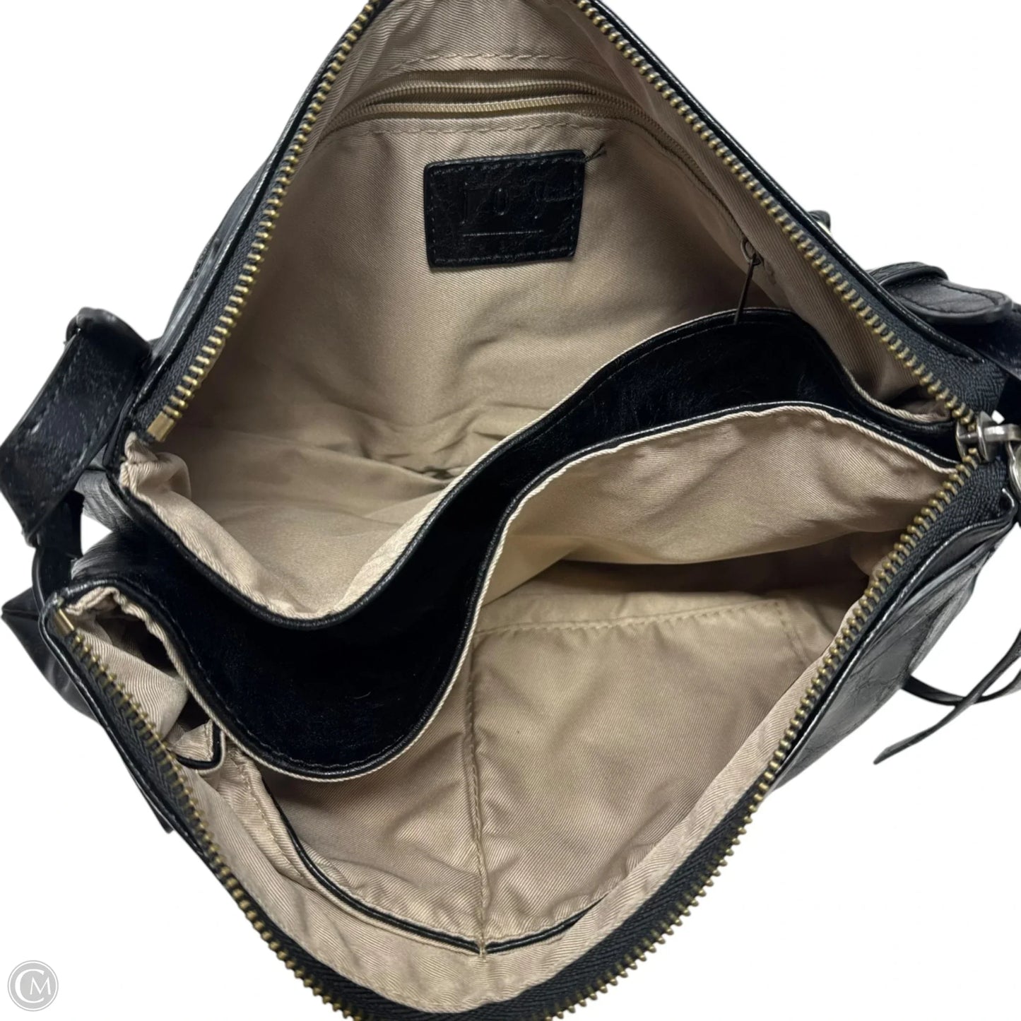 Wrinkle Patent Shoulder Handbag Leather By Joy Susan, Size: Medium