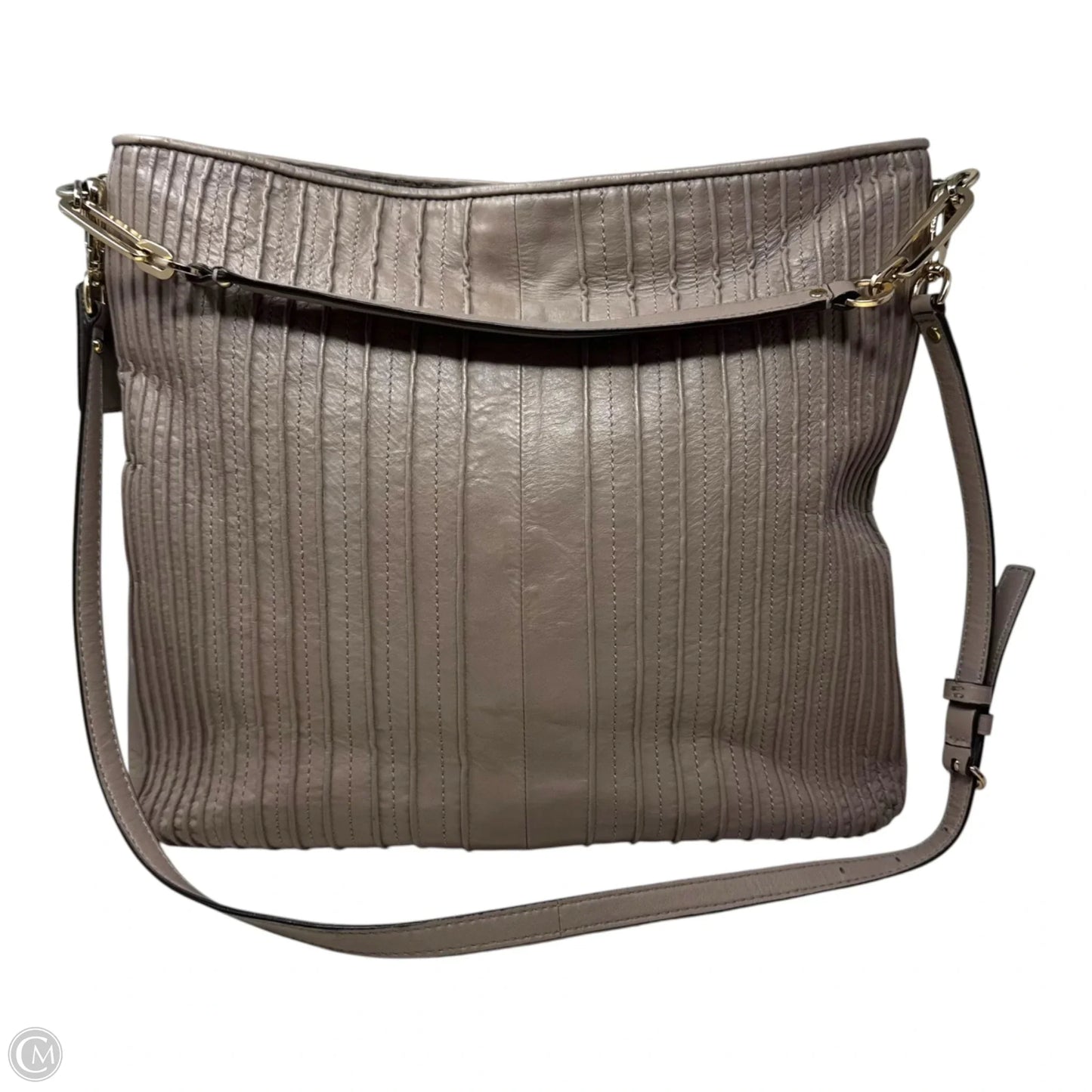 Madison Pintuck Hobo Handbag Designer By Coach, Size: Medium