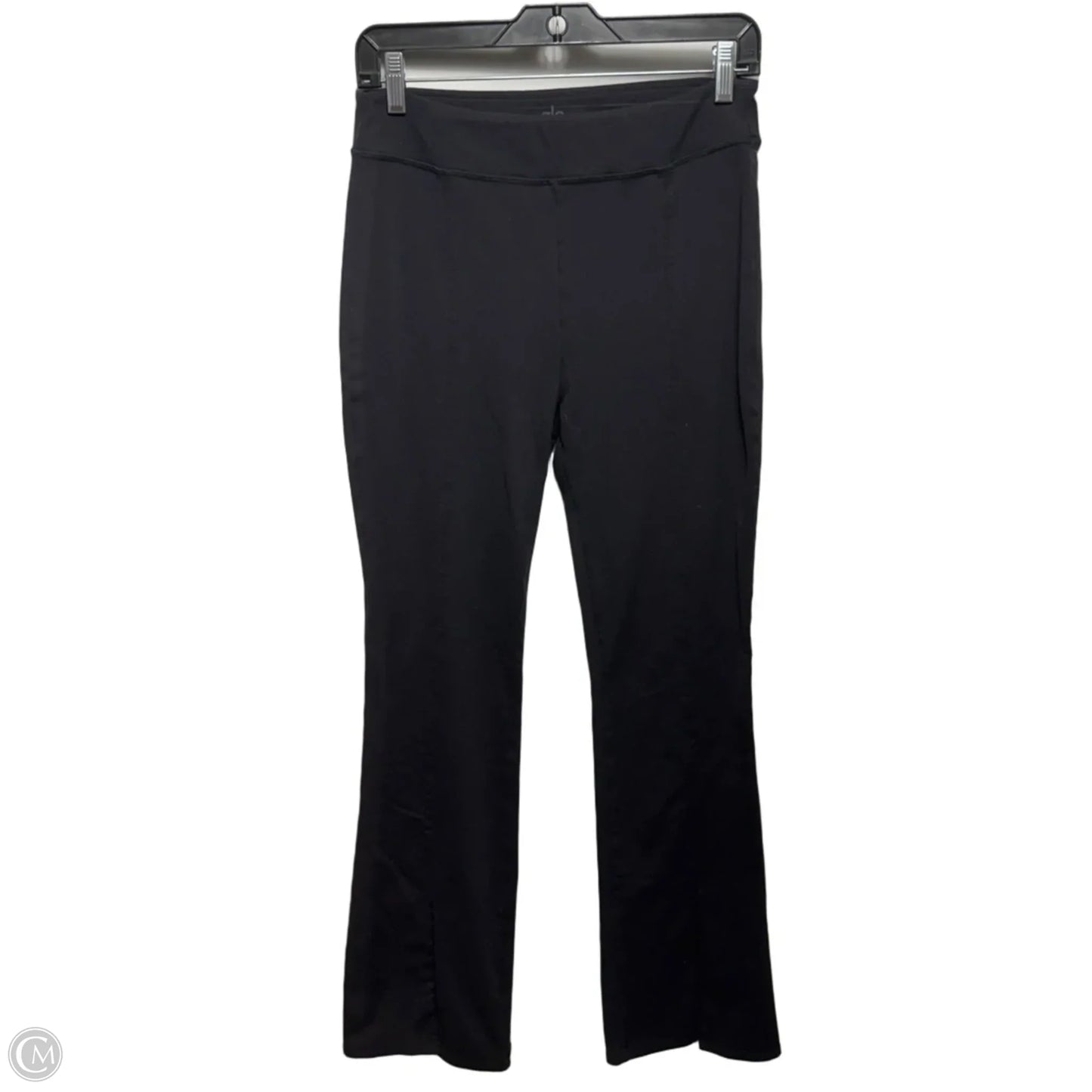 Front Slit Flared Athletic Pants By Alo In Black, Size: L