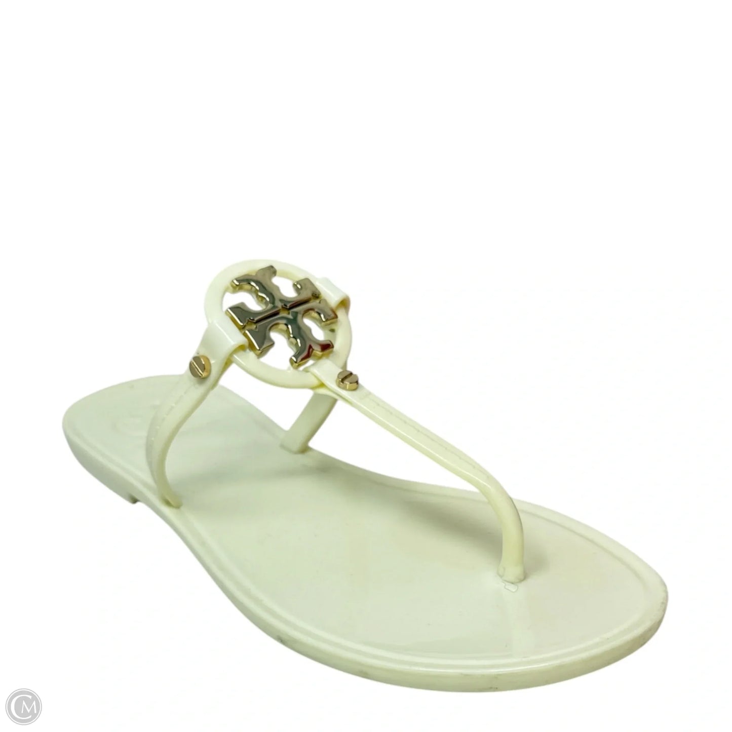 Mini Miller Jelly Sandals Designer By Tory Burch In Cream, Size: 5