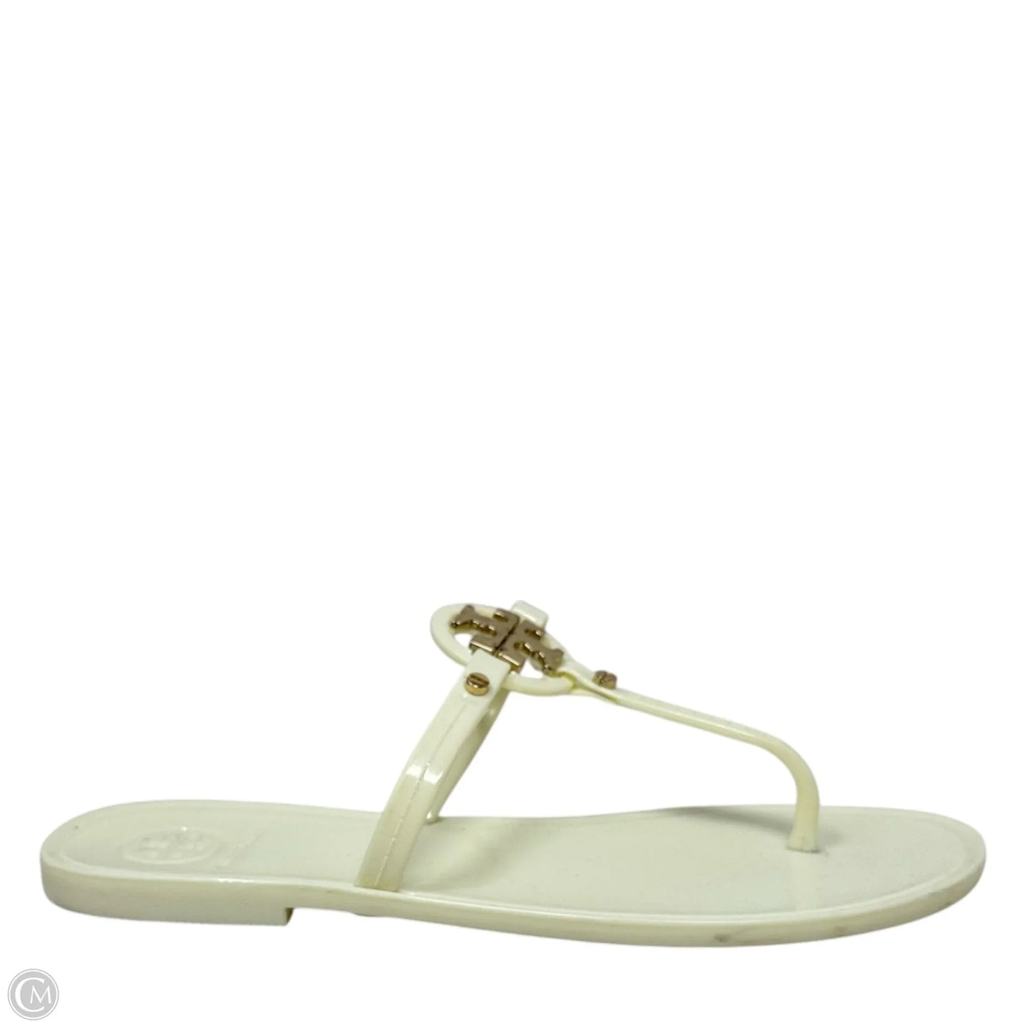 Mini Miller Jelly Sandals Designer By Tory Burch In Cream, Size: 5