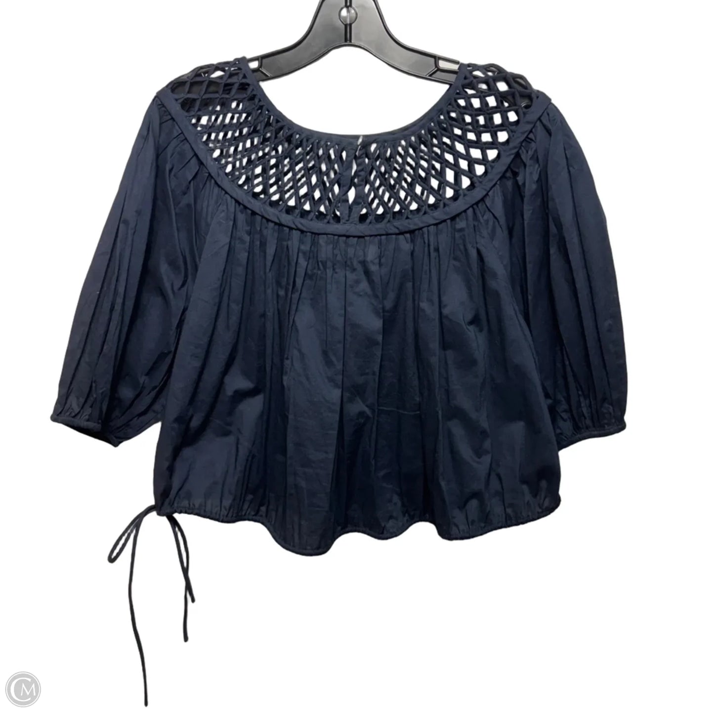 Bonnier Pima Cotton Top Short Sleeve By Merlette In Navy, Size: S