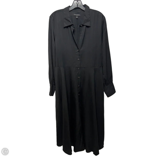 Dress Casual Maxi By Banana Republic In Black, Size: L