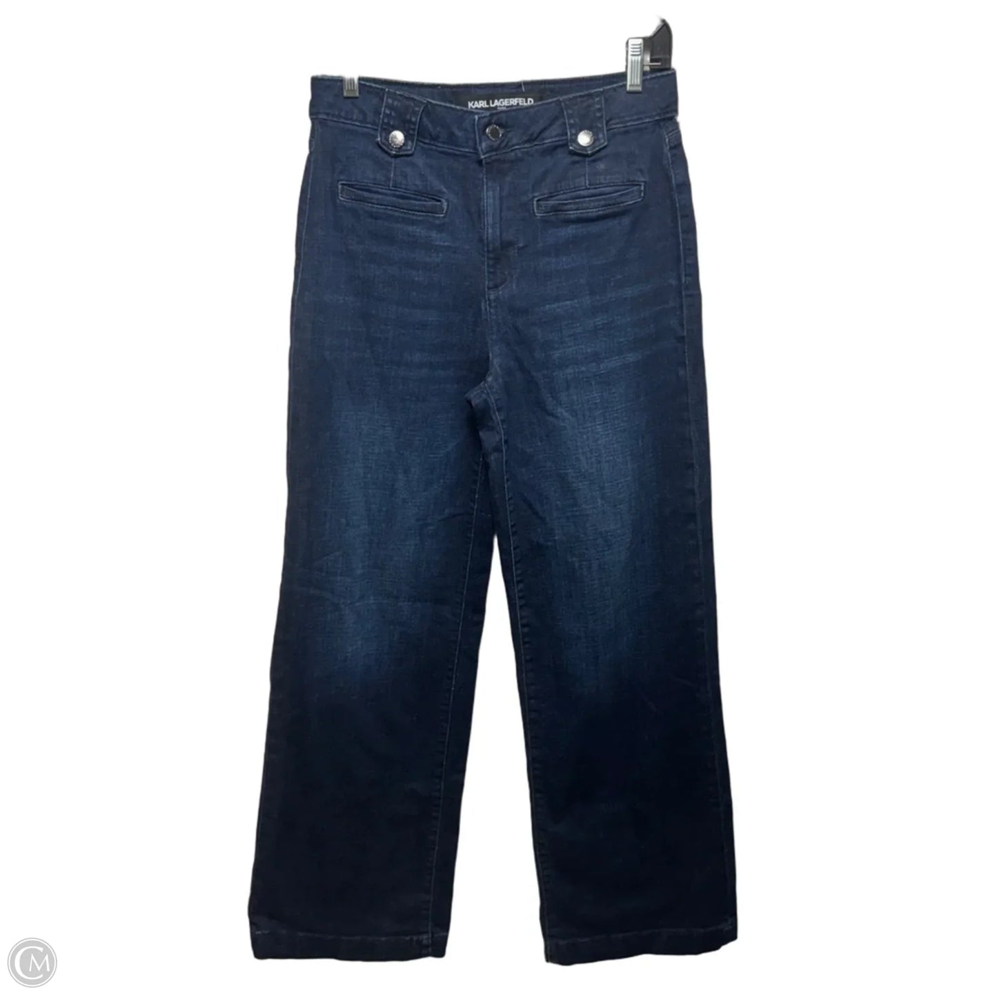 Jeans Designer By Karl Lagerfeld In Blue Denim, Size: 4
