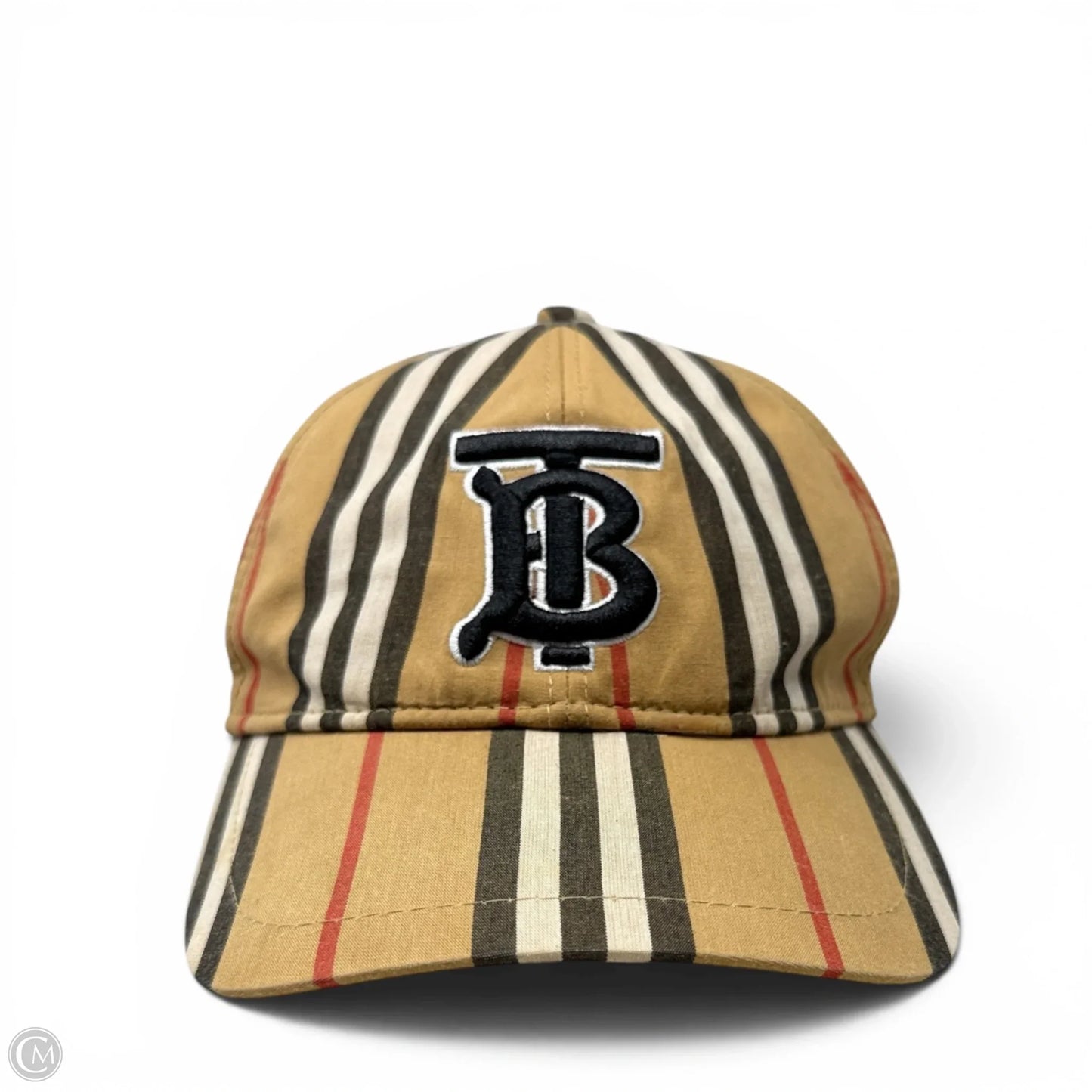 Vintage Check Cotton Monogram Baseball Cap Luxury Designer By Burberry