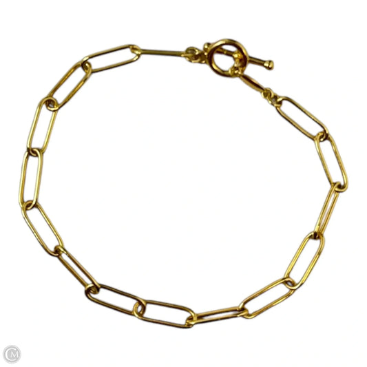 Paperclip Chain Toggle Bracelet Sterling Silver By Linjer