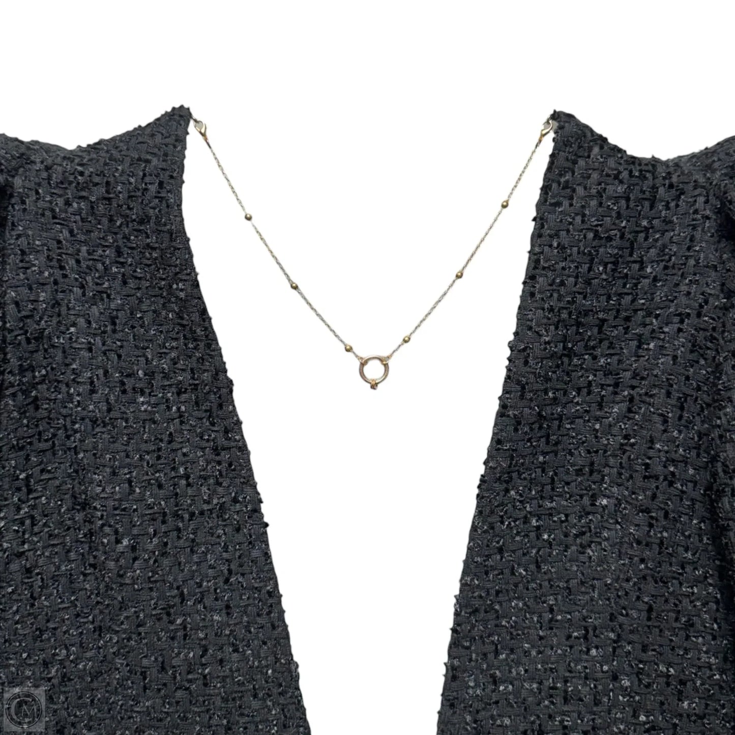 Dana Tweed Mini Dress By Leo Lin In Black, Size: 4