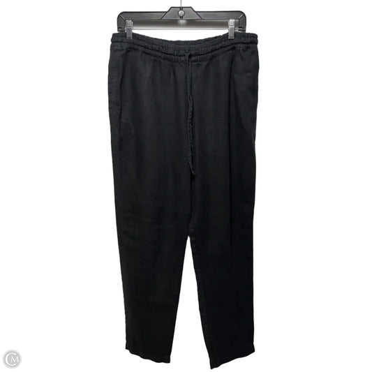 Pants Linen By Not Perfect Linen In Black, Size: L
