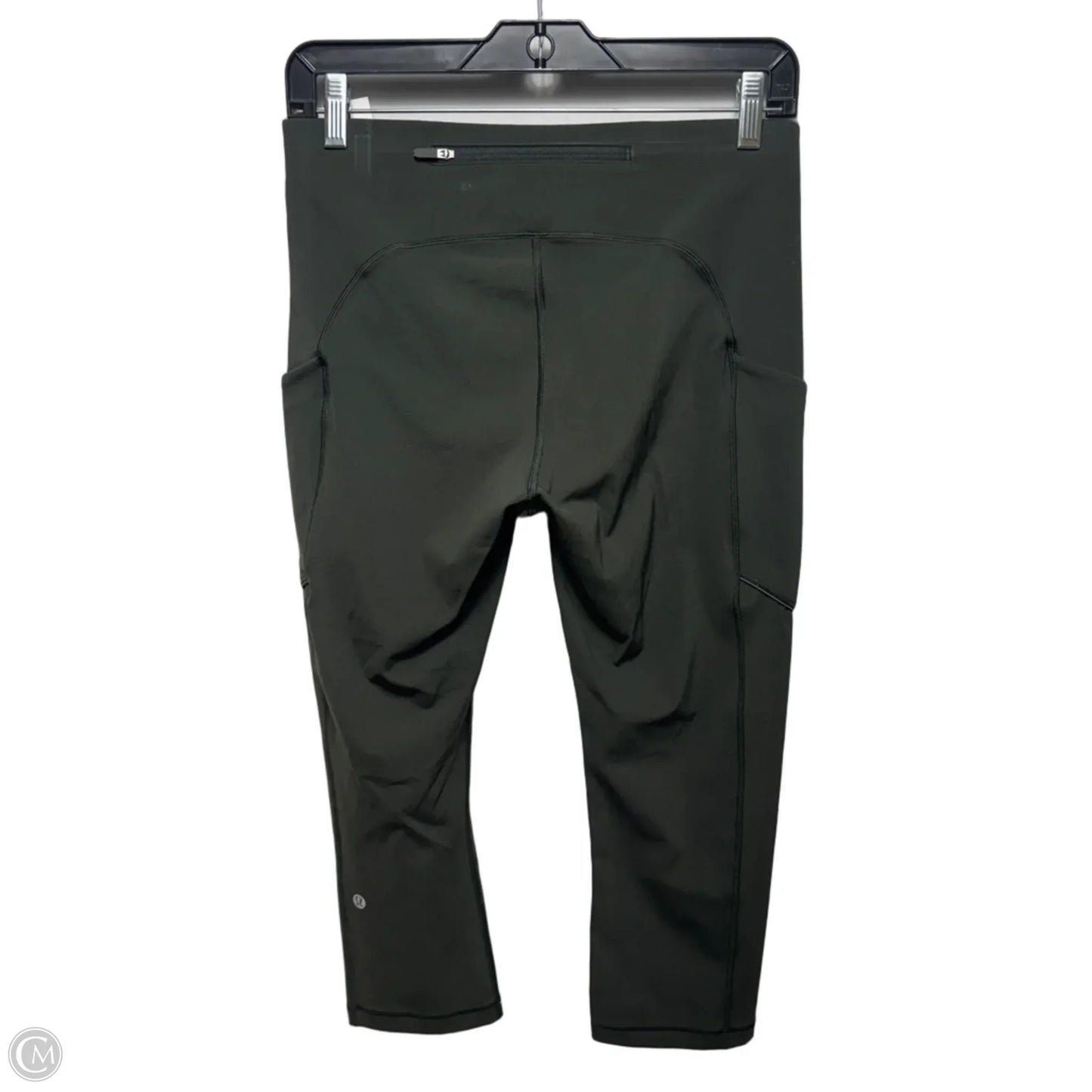 Athletic Capri Leggings By Lululemon In Green, Size: 8