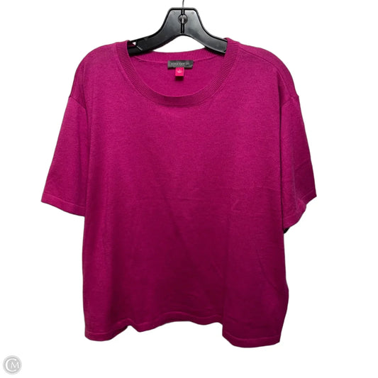 Top Short Sleeve By Vince Camuto In Peony Punch, Size: L