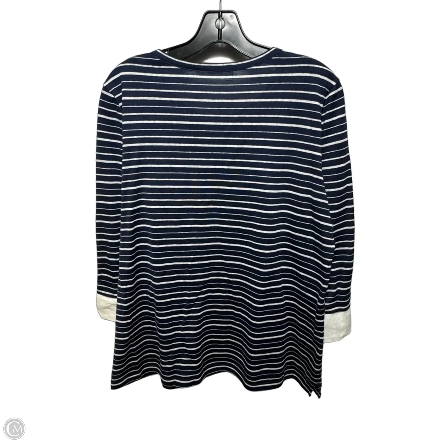 Top Long Sleeve By amina rubinacci  In Striped Pattern, Size: 10/ It 46
