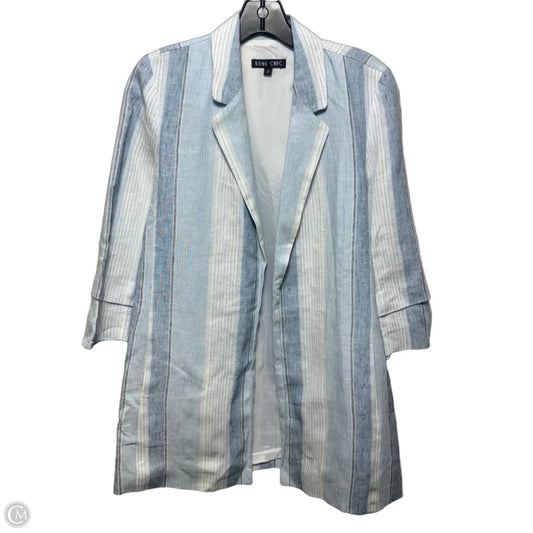Linen Blazer By Boho Chic In Blue, Size: S