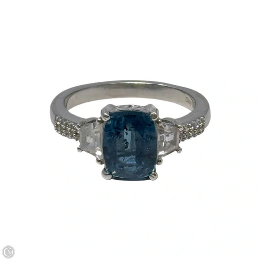 Blue Gem Sterling Silver Ring By D’Joy, Size: 7