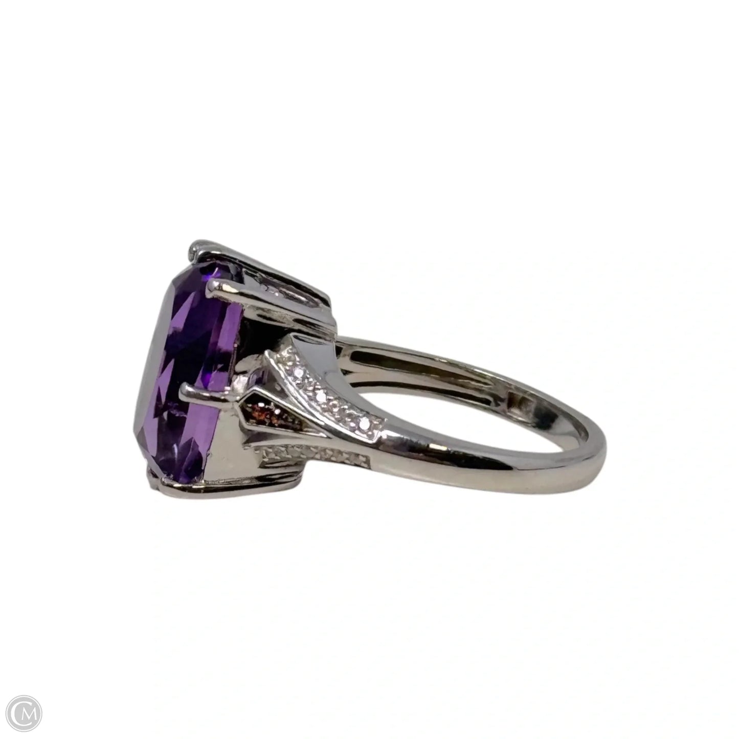 Amethyst Ring Sterling Silver By D’Joy, Size: 7