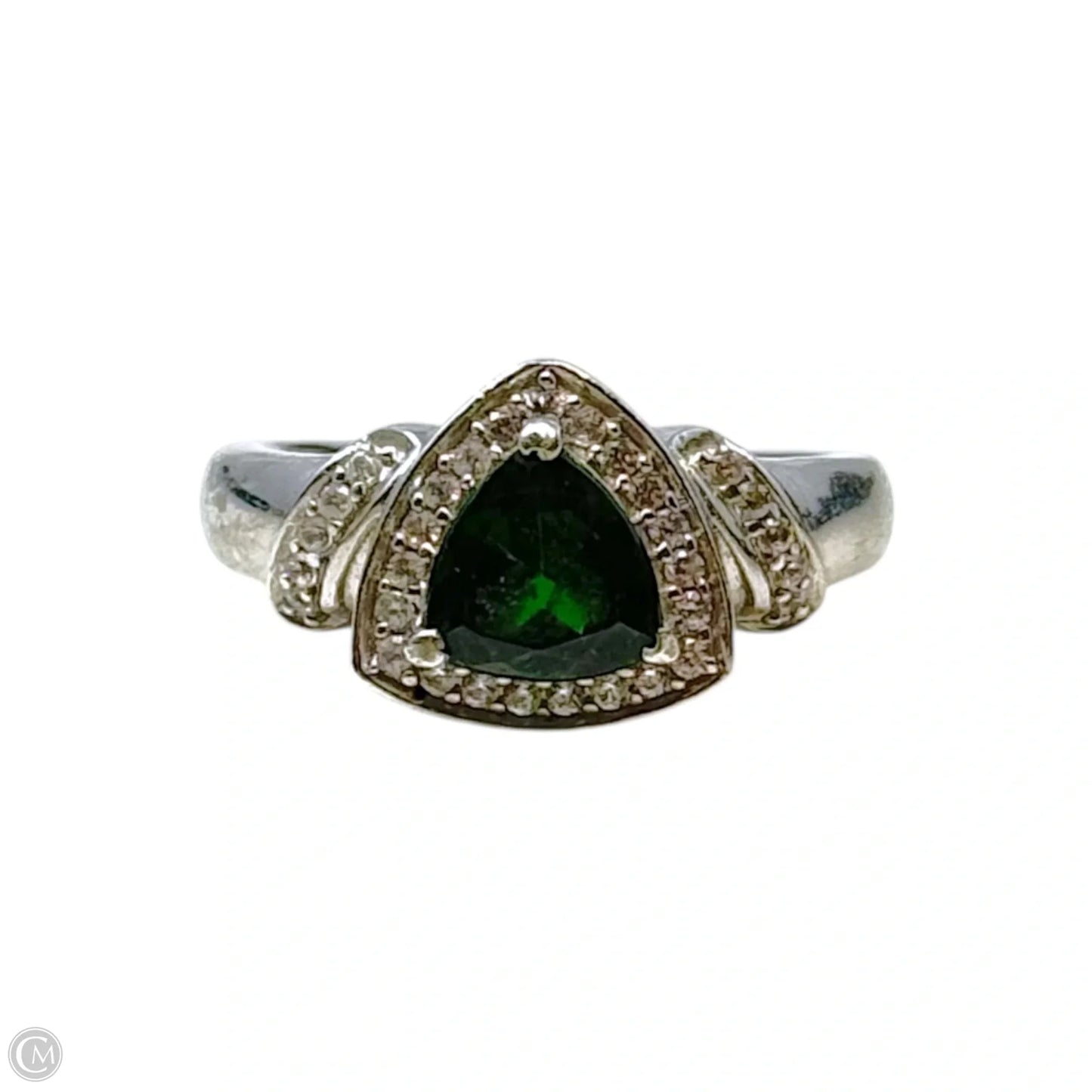 Faux Emerald Ring Sterling Silver By D’Joy, Size: 7