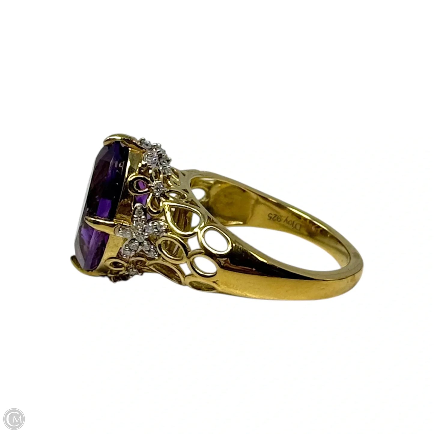 Amethyst Ring Sterling Silver By D’Joy, Size: 7