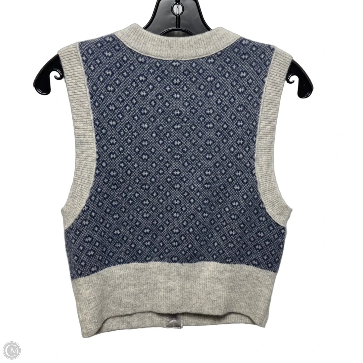 Vest Sweater By Free People In Blue & Grey, Size: Xs