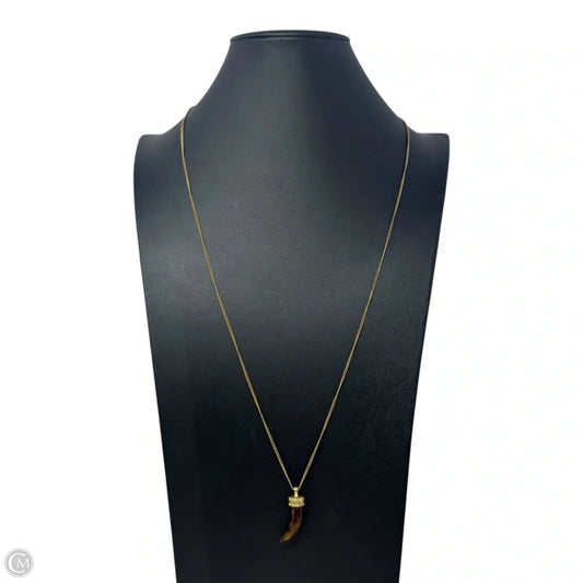 Resin Horn Necklace Pendant By J. Crew